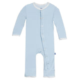 Kickee Pants Holiday Applique Coverall in Pond I Love Mom