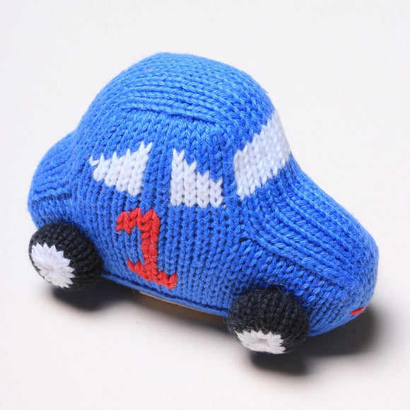 Organic Baby Toys - Newborn Rattles | Racing Car
