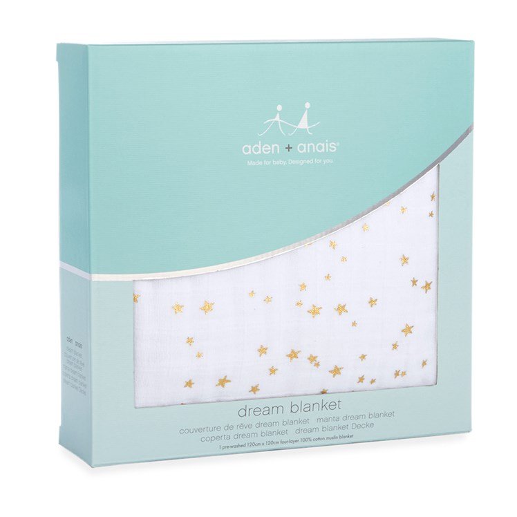 aden+anais Dream Blanket in Metallic Gold MOTHER BABY BOOBTIQUE