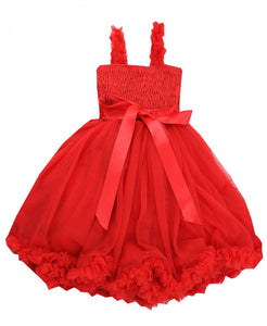 Ruffle Butts Princess Petti Dress in Red