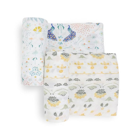Little Unicorn Cotton Muslin Swaddle Blanket Set | Set of 2 |