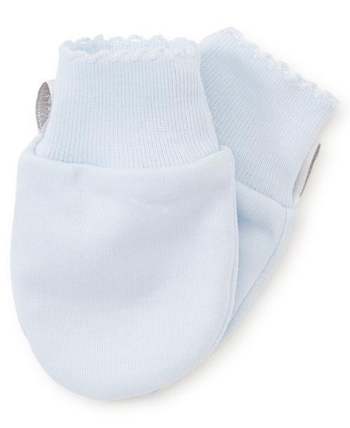 Kissy Kissy Basic Baby Mittens in White