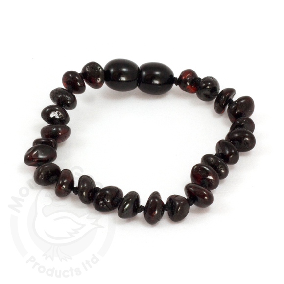 Baltic Amber Teething Bracelet – Cherry - BY MOTHER GOOSE