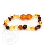 Baltic Amber Baby Teething Bracelet Multiy Color- BY MOTHER GOOSE