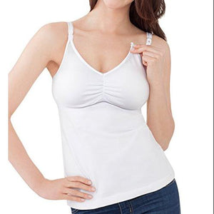 Bravado! The Essential Nursing Bra Tank in White