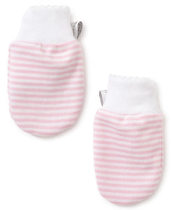 Kissy Kissy Simple Striped Mitt in Light Pink