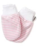 Kissy Kissy Simple Striped Mitt in Light Pink