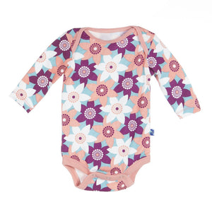 Kickee Pants Holiday Long Sleeve One Piece in Pasqueflower