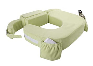 My Brest Friend Twin Nursing Pillow in Green Plush