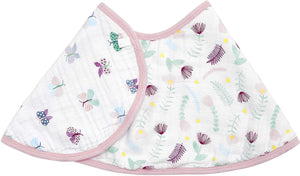 aden+anais Burpy Baby Bib in Floral Fauna