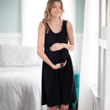 Baby Be Mine Black 3-in-1 Labor Delivery & Nursing Gown