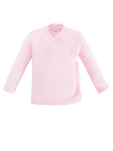 Under the Nile Organic Cotton Pale Pink Long Sleeve Side Snap Shirt