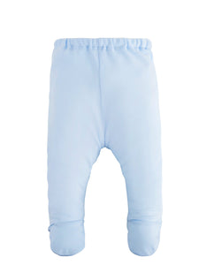 Under the Nile Newborn Footed Pants in Baby Blue