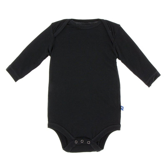 Kickee Pants Basic Long Sleeve One Piece in Midnight