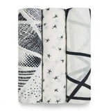 Aden+Anais Swaddles Silky Soft   (3 pack) in Midnight