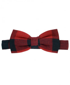 Rugged Butts Boy Bow Tie in  Buffalo Plaid