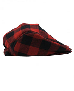 Rugged Butts Boy Drivers Cap in Buffalo Plaid