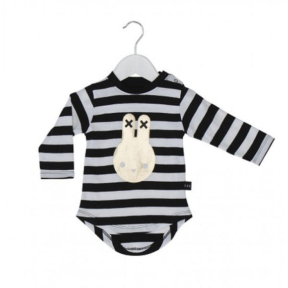 Hux Baby Shirt Bunny Stripe in Gold