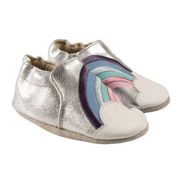 Robeez Soft Soles – Hope Silver Leather