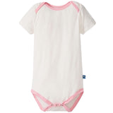 Kickee Pants Solid Short Sleeve Ruffle One Piece with Contrast Trim