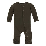 Kickee Pants Basic Coverall in Bark