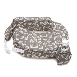 My Brest Friend Original Nursing Pillow in Flowing Fans Grey/White