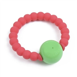 Chewbeads Rattle in Punchy Pink