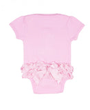Ruffle Butts Girl Birthday Onesie in Pink