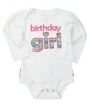 Ruffle Butts Girl Birthday in Paisley Bodysuit