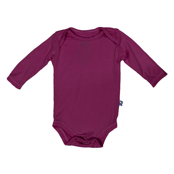 Kickee Pants Basic Long Sleeve One Piece in Orchid
