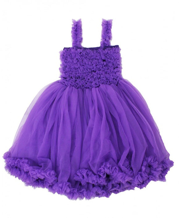 Ruffle Butts Princess Petti Dress in Purple