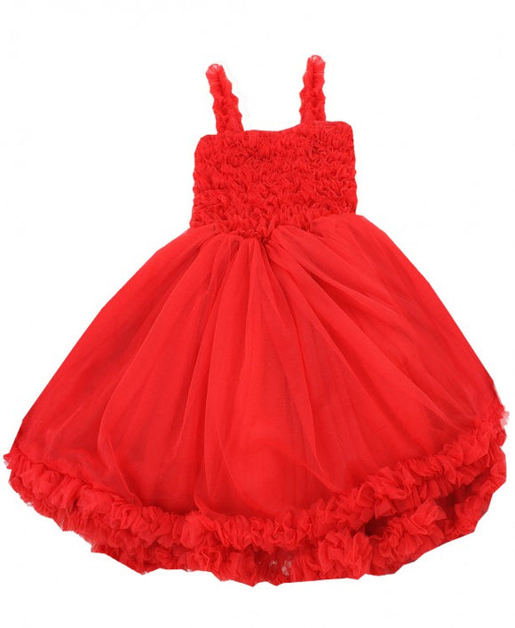 Ruffle Butts Princess Petti Dress in Red
