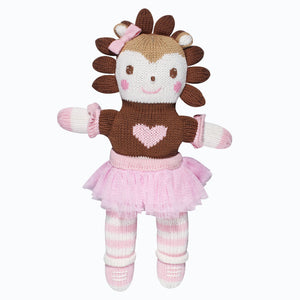 ZUBELS "HAYLEY HEDGEHOG" HANDCRAFTED 12" KNIT TOYi
